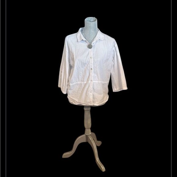 Eileen Fisher casual button down shirt M (7007) - Picture 1 of 4